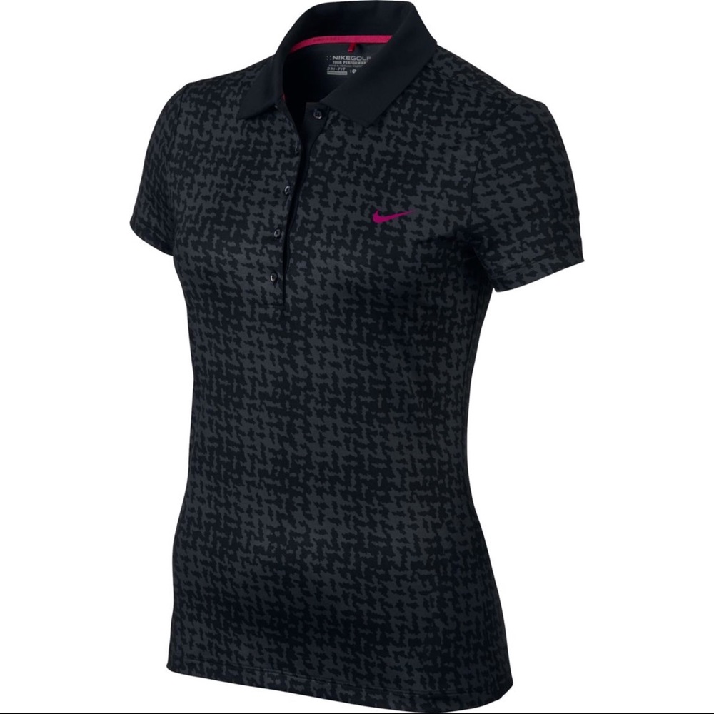 NWT Nike Women’s Golf houndstooth polo